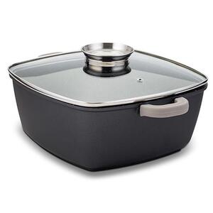 Nava pekač- šerpa sa poklopcem otvor za začine 24cm