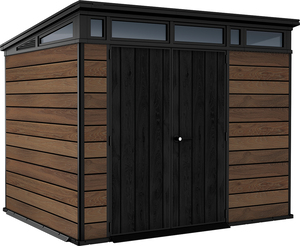 Keter Baštenska kućica Deco Pent 9x7, boja oraha CU 259818