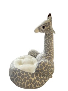 Fotelja pliš Siva ŽIRAFA