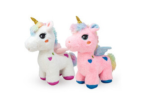 Jednorog stoji pliš 55cm sa krilima