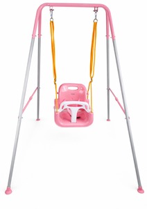 Metalna ljuljaška za decu roze