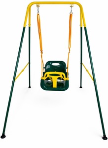 Metalna ljuljaška za decu zelena