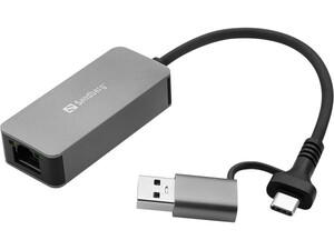 USB adpater Sandberg 136-68 USB-C/A na RJ-45 Gigabit