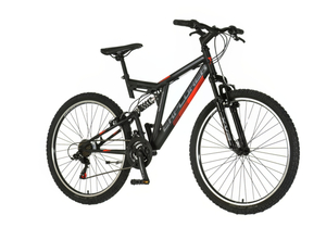 Bicikl explorer thunder full suspension 26" crno crveni 1261013