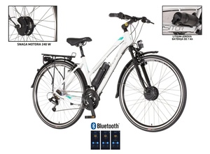 E-bicikl visitortouring cross bicikla belo siva 1289053 - SKLOPLJEN