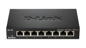 LAN Switch D-Link DGS-108GL/E 10/100/1000Mbps 8port Metal Gigabit
