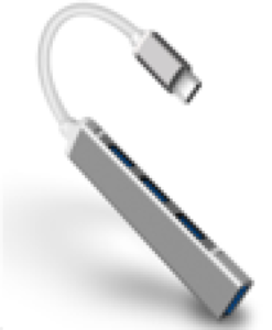 USB HUB Stars Solutions 4 porta USB-C na USB 3.1 sivi