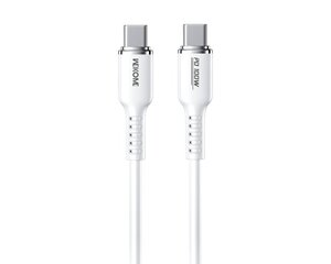 WEKOME WDC-11 Kabl 3.1 USB tip C M/M 1.2m, za Super brzo punjenje 100W/480Mbps, Silicon Soft, beli