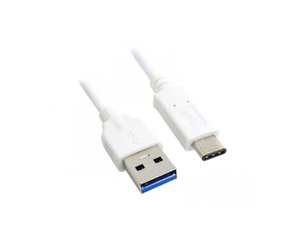 E-GREEN Kabl 3.0 USB A - USB 3.1 tip C M/M 1m, za Superbrzo punjenje, 120W, 20V, 6A, beli