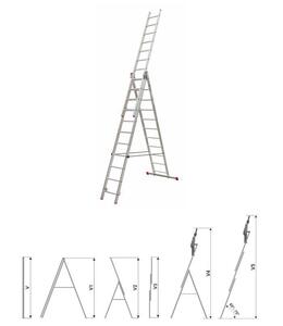 Nexsas merdevine 3x11