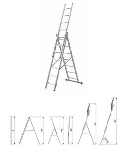 Nexsas merdevine 3x7