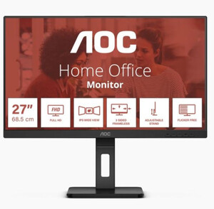 Monitor 27 AOC 27E3QAF, IPS 1920x1080, 75Hz, 4ms, HDMI, VGA, DP