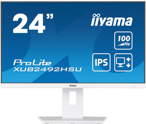 Monitor 23.8 Iiyama XUB2492HSU-W6, IPS 1920x1080, 100Hz, 0.4ms, HDMI, DP, USB