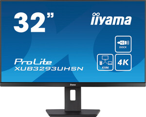 Monitor 31.5 Iiyama XUB3293UHSN-B5, IPS 3840x2160, 60Hz, 4ms, HDMI, DP, USB, RJ45