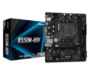 Matična ploča AM4 ASRock B550M-HDV 90-MXBDJ0-A0UAYZ