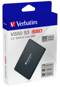SSD 2.5" SATA Verbatim Vi550 S3 512GB 520MB/s 500MB/s