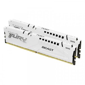Memorija RAM DIMM DDR5 64GB (2x32GB) 5600MHz KINGSTON KF556C40BWK2-64 Fury Beast White