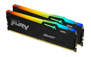 Memorija RAM DDR5 Kingston 64GB (2x32GB) 6400Mt/s FURY Beast RGB EXPO KF564C32BBEAK2-64