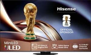 Hisense MiniLED TV 55" 55U8Q, 4K Ultra HD, Smart TV, VIDAA OS, Mini-LED PRO, 165Hz Game Mode Ultra, AI Engine PRO