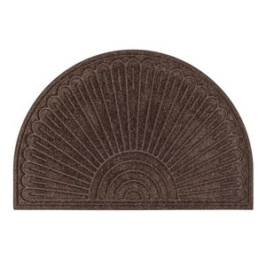 Otirač gumeni (braon) CONTOURS HALFMOON STARBURST - MULTY HOME