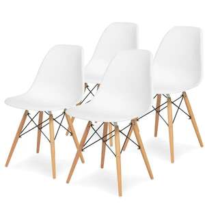 Set trpezarijskih stolica 4 kom Aurora - bela