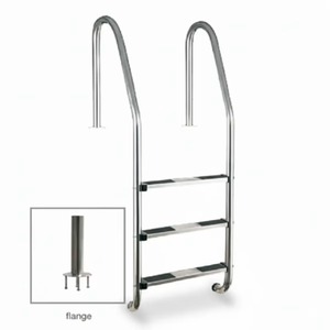 FF Merdevine Standard 3 stepenika AISI 304 gum step Flanša – EKO
 12361