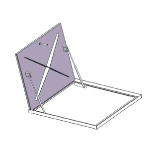 Hidraulični poklopac šahte AL 800 x 800 mm  12644