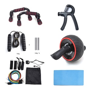 Fitnes set sa setom elastičnih otpornih traka