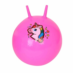 Lopta za skakanje roze, na naduvavanje prečnik 55 cm
