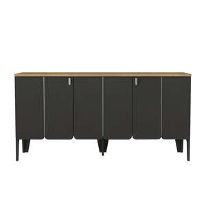 Pedro komoda antracit-hrast