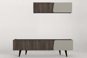 Piazza tv regal sivo-tamni orah cura