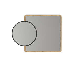 Pedro zidno ogledalo antracit-hrast