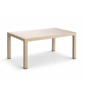 Baštenski sto ratan 90x150 capucino