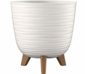 GARDINO-SAKSIJA SA NOGARIMA FINESA 30CM BELA