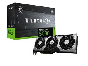 Graficka karta MSI G5080-16V3C RTX5080 VENTUS 3X OC NVD/16GB/GDDR7/256bit/crna