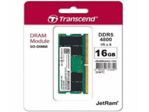 Memorija TRANSCEND 16GB/SODIMM/DDR5/4800MHz/CL40/crna