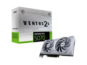 Graficka karta MSI G5070-12V2CW RTX5070 VENTUS 2X OC NVD/12GB/GDDR7/192bit/bela