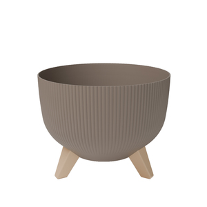 GARDINO-SAKSIJA SA NOGARIMA WAVE 30 CM MOKA