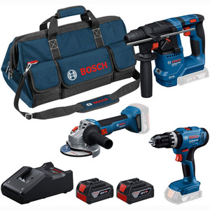 Bosch Professional Kombo set GSB 18V-25 + GBH 18V-18 + GWS 18V-8 (125) + 2 X GBA 4,0 GAL 18V-40, M-torba 0615A500AG