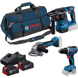 Bosch Professional Kombo set GSR 18V-65 + GBH 18V-22 + GWS 18V-8 (2x GBA 18V 4.0Ah; GAL 18V-40; M-torba 0615A50094