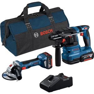 Bosch Professional Kombo set GSB 18V-65 + GWS 18V-11 + GBH 18V-24C + VDE set ručni alata + 3 x 5.0Ah + GAL 18V-40 + L-torba 0615A5007H