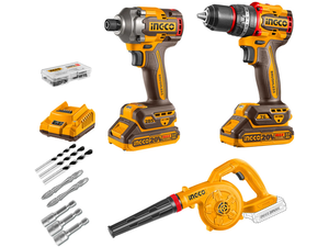INGCO COSLI250182E aku set (buš 76nm+ud.odvijač 285nm+duvač) super