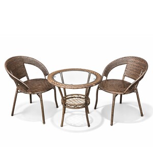 Baštenski set Rattanica braon