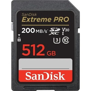 SanDisk SDXC 512GB Extreme Pro 200MB/s V30 UHS-I Class10 U3 V30
