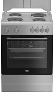 Beko električnii šporet FBE66000DS, Ringle, Konvencionalna rerna, siva