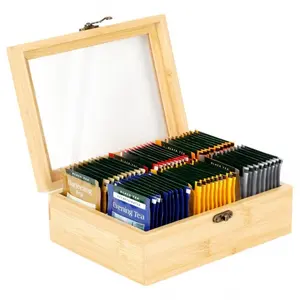 Vilde 229312 - Kutija za odlaganje čaja , bambus , 21 x 16 x 7.5 cm