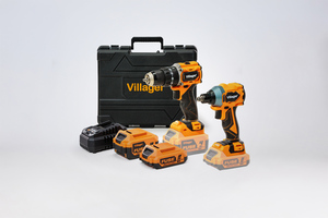 Villager Fuse set bušilica vlp 5121 + odvrtač vlp 6420, baterija 1x2,0ah,1x4,0ah, punjač 2,4a 088700