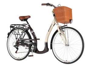 Bicikl city visitor vintage 28" alu 19" v-brake  6 brzina 167-192cm (l/xl) bež braon perla mat uv 1282106