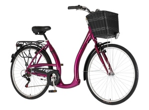 Bicikl city visitor vintage 28" alu 19" v-brake  6 brzina 167-192cm (l/xl) ljubičasti  perla uv sjaj 1282066