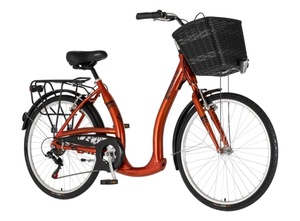 Bicikl city visitor vintage 26" alu 18" v-brake  6 brzina 155-178cm (s/m) narandžasti perla 1262092